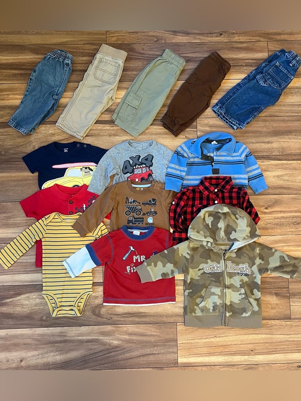 Baby boy 12months LOT14pcs infant clothing bundle fall/winter misc brands